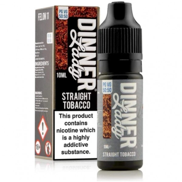 Dinner Lady Tobacco 50/50 Straight Tobacco E-liquid 10ml