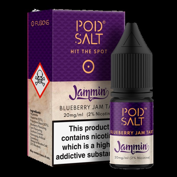 Pod Salt Fusions Blueberry Jam Tart Nic Salt 10ml