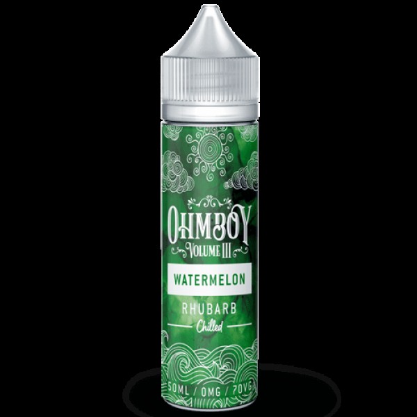 Ohm Boy Volume III Watermelon Rhubarb Chilled Shortfill 50ml