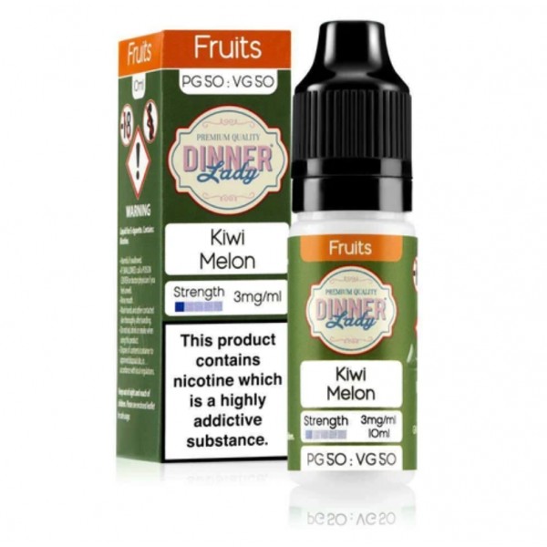 Dinner Lady Fruits 50/50 Kiwi Melon E-liquid 10ml