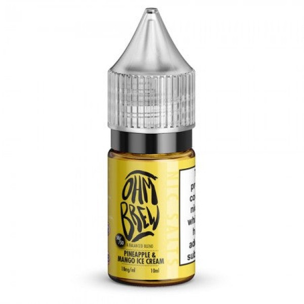 Ohm Brew Pineapple and Mango Ice Cream Nic Salt 10ml