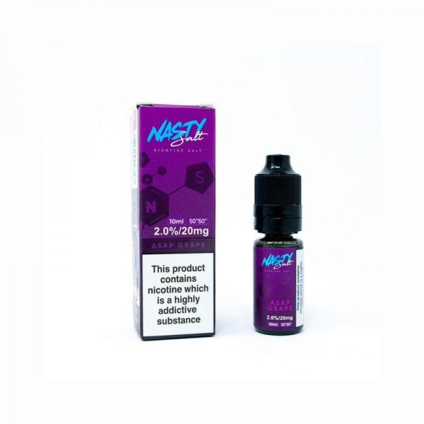 Nasty Juice ASAP Grape Nic Salt E-liquid 10ml