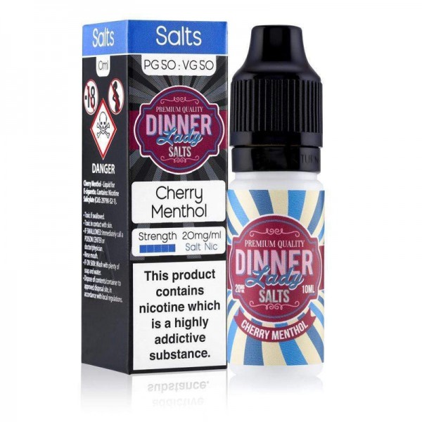 Dinner Lady Cherry Menthol Nic Salt E-liquid 10ml