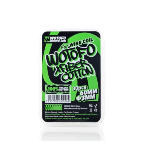 Wotofo Xfiber Vape Cotton 3mm 30PCS